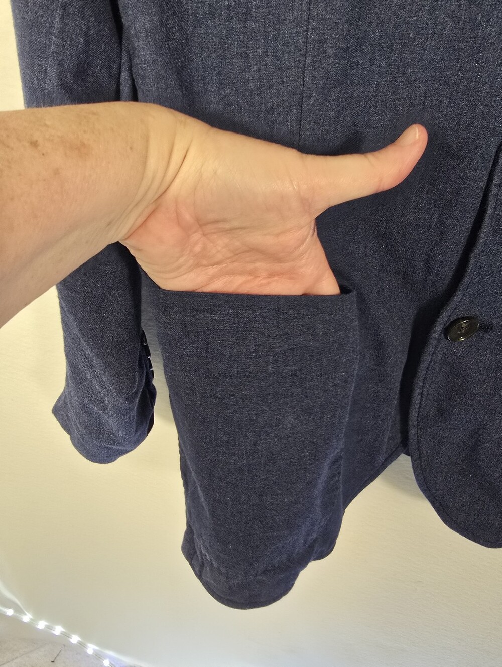 J.crew ThompsonCotton Blue 2 Button 5 Pocket Lightweight Chambray Blazer Mens 38 - Picture 6 of 16